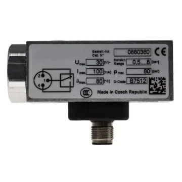 RS PRO Pressure Switch, M12 x 1 0.5bar to 8bar - 1366271 product image