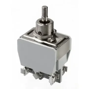 APEM Toggle Switch, Panel Mount, (On)-Off-(On), DPDT, Screw Terminal, 250V ac - 647H/X2330 product image