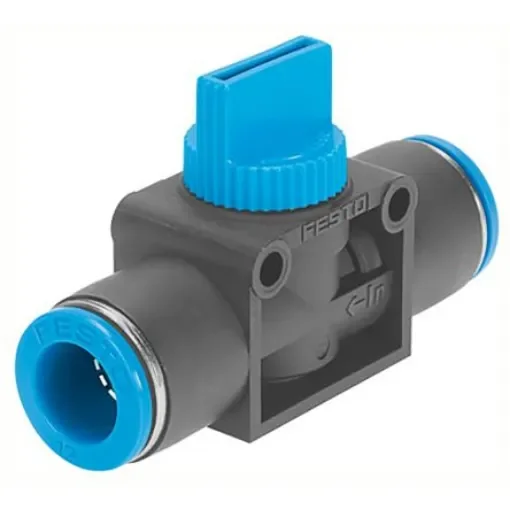 Festo HE Series Pneumatic Manual Control Valve, 153470 - HE-2-QS-12 product image