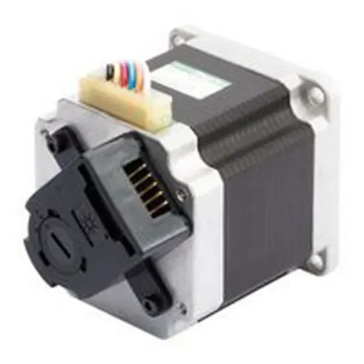 Sanyo Denki 2H56 Series Hybrid, Single Shaft Stepper Motor, 1.27Nm Torque, 36 V, 1.8°, 56 x 56mm Frame, 6.35mm Shaft - 2H5676B20S340 product image