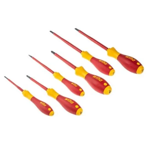 Wiha 320N ZK6 SO Pozidriv; Slotted Insulated Screwdriver Set, 6-Piece - 25477 product image
