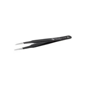 ideal-tek 120 mm, Polyester (Handle), Stainless Steel (Body), Flat; Rounded, ESD Tweezers - 2A.SA.NE.6 product image