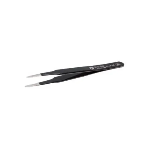 ideal-tek 120 mm, Polyester (Handle), Stainless Steel (Body), Flat; Rounded, ESD Tweezers - 2A.SA.NE.6 product image