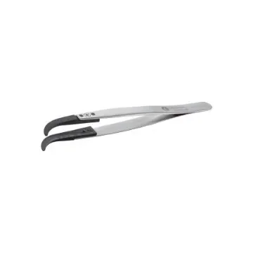 ideal-tek 130 mm, PA66/CF30 (Tip), Stainless Steel (Body), Flat; Rounded, ESD Tweezers - 2ABCFR.SA.1 product image