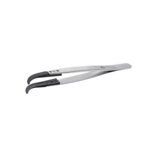 ideal-tek 130 mm, PA66/CF30 (Tip), Stainless Steel (Body), Flat; Rounded, ESD Tweezers - 2ABCFR.SA.1 product image