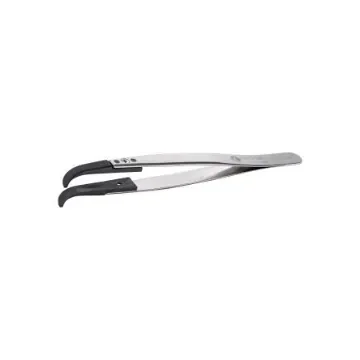 ideal-tek 130 mm, PEEK (Tip), Stainless Steel (Body), Flat; Rounded, ESD Tweezers - 2ABCPR.SA.1 product image