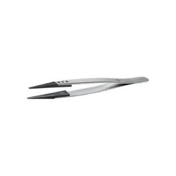 ideal-tek 130 mm, PEEK (Tip), Stainless Steel (Body), Flat; Rounded, ESD Tweezers - 2ACPR.SA.1 product image
