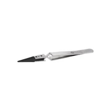 ideal-tek 130 mm, PA66/CF30 (Tip), Stainless Steel (Body), Flat; Rounded, ESD Tweezers - 2AXCFR.SA.1 product image