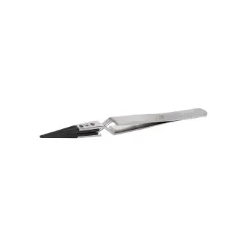 ideal-tek 130 mm, PEEK (Tip), Stainless Steel (Body), Flat; Rounded, ESD Tweezers - 2AXCPR.SA.1 product image