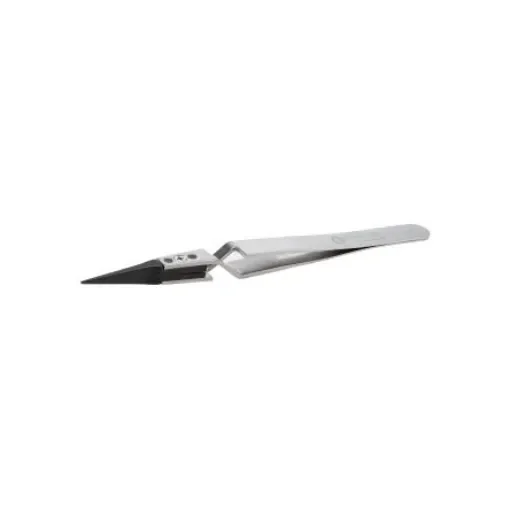 ideal-tek 130 mm, PA66/CF30 (Tip), Stainless Steel (Body), ESD Tweezers - 5XCFR.SA.1 product image