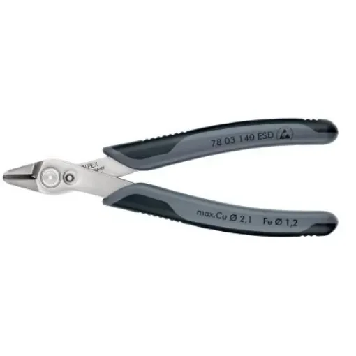 Knipex Super Knips® ESD Safe Precision Diagonal Cutter - 78 03 140 ESD product image