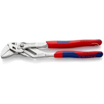 Knipex Plier Wrench, 250 mm Overall, Angled, Bent, Flat, Straight Tip, 52mm Jaw - 86 05 250 T product image