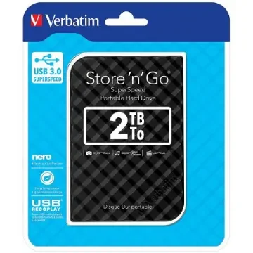 Verbatim Store 'n' Go 2 TB External Portable Hard Drive - 1367748 product image