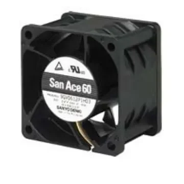 Sanyo Denki San Ace 9GV Series Axial Fan, 24 V dc, DC Operation, 142.2m³/h, 33.6W, 1.4A Max, 60 x 60 x 38mm - 9GV0624P1G03 product image