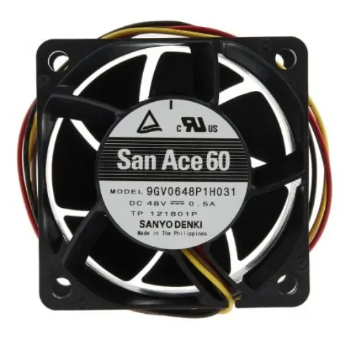 Sanyo Denki San Ace 9GV Series Axial Fan, 48 V dc, DC Operation, 129m³/h, 24W, 500mA Max, 60 x 60 x 38mm - 9GV0648P1H031 product image