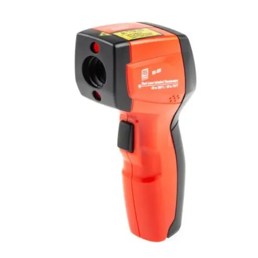 RS PRO Infrared Thermometer, -50°C Min, +380 °C, +716 °F Max, ±1 % Accuracy, °C and °F Measurements - 1367890 product image