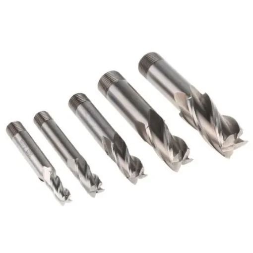 RS PRO End Mill, 8 mm, 10 mm, 12 mm, 16 mm, 20 mm Cutter, HSS - 1368073 product image