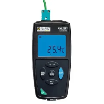 Chauvin Arnoux CA 1821 Wired Digital Thermometer for Temperature measurement Use, E, J, K, N, R, S, T Probe, 1 - P01654821 product image