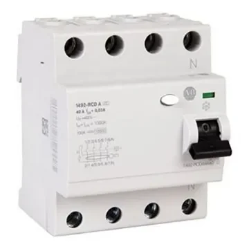 Allen Bradley 1492-RCDA RCD, 40A, 3+N Pole, 300mA, Type A - 1492-RCDA4C40S product image