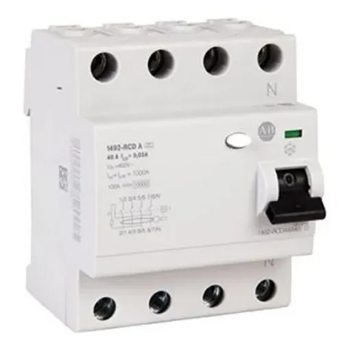 Allen Bradley 1492-RCDA RCD, 40A, 3+N Pole, 300mA, Type A - 1492-RCDA4C40S product image