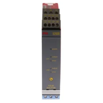 PR Electronics 2 Channel Galvanic Barrier, Pulse Isolator, Relay Output, ATEX, IECEx - 5202B4 product image