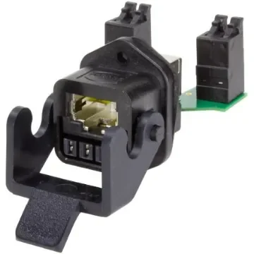 HARTING RJ45 Hybrid Series Female RJ45 Connector, Panel Mount, Cat6 Straight 12 Port 12 -Way - 09452251760 product image