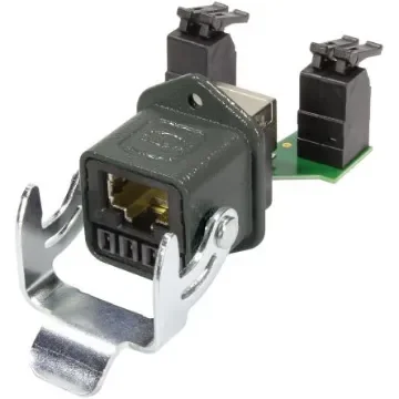 HARTING RJ45 Hybrid Series Female RJ45 Connector, Panel Mount, Cat6 Straight 12 Port 12 -Way - 09452151760 product image
