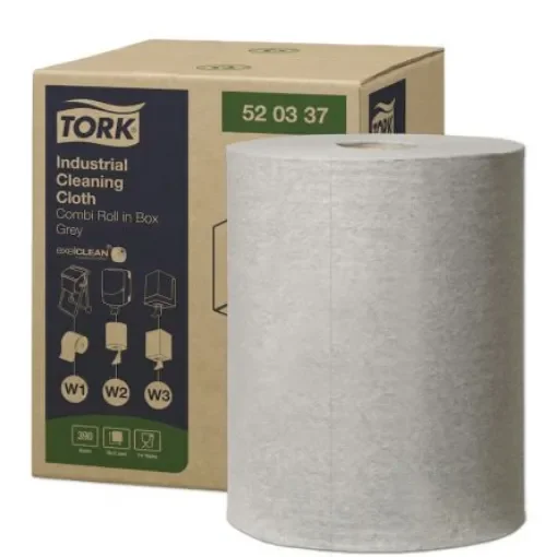 Tork Dry Industrial Wipes, Centrefeed of 1, 148.2 m x 320mm - 520337 product image