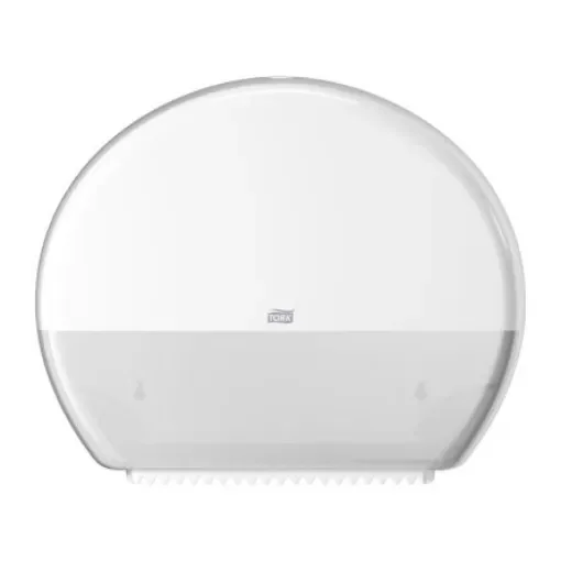 Tork White Plastic Toilet Roll Dispenser, 133mm x 360mm x 437mm - 554000 product image
