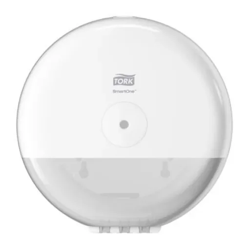 Tork White Plastic Toilet Roll Dispenser, 156mm x 219mm x 219mm - 681000 product image