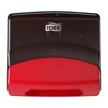 Tork Plastic Red Wall Mounting Paper Towel Dispenser, 206mm x 394mm x 427mm - 654008 product image