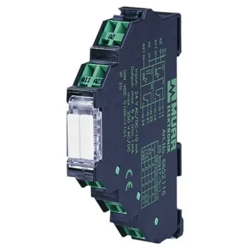 Murrelektronik Limited Interface Relay, DIN Rail Mount, 24V dc Coil, DPDT, 2-Pole, 6A Load - 6652102 product image
