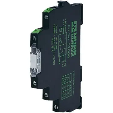 Murrelektronik Limited Interface Relay, DIN Rail Mount, 230V ac Coil, SPDT, 1-Pole, 6A Load - 52040 product image