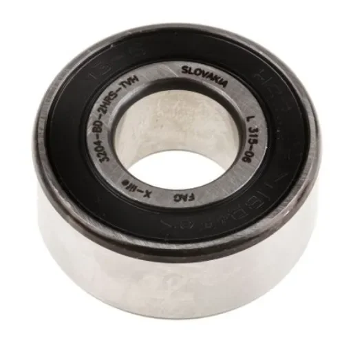 FAG 3204-BD-XL-2HRS-TVH Double Row Angular Contact Ball Bearing- Both Sides Sealed 20mm I.D, 47mm O.D product image