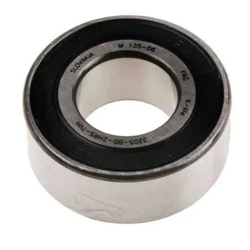 FAG 3205-BD-XL-2HRS-TVH Double Row Angular Contact Ball Bearing- Both Sides Sealed 25mm I.D, 52mm O.D product image