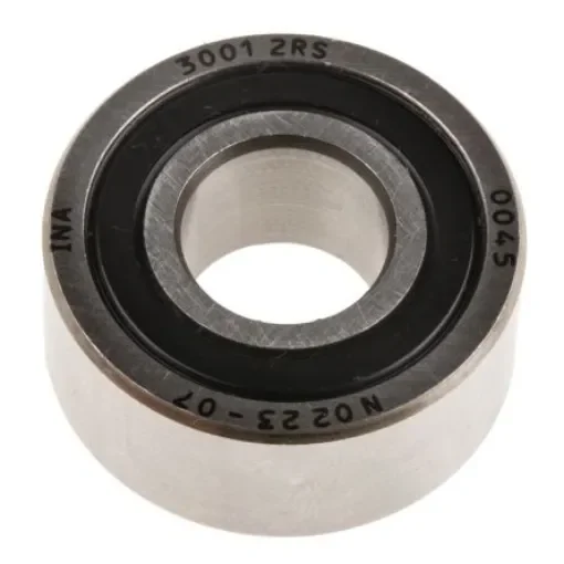 INA 3001-2RS Double Row Angular Contact Ball Bearing- Both Sides Sealed 12mm I.D, 28mm O.D product image