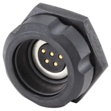 Rosenberger, RoDI Rosenberger Diagnostic Interface, Straight Panel Mount5 way Magnetic Connector, Brass Contact Female, - MF2K201-400L product image