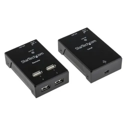 StarTech.com 4 Port USB 2.0 over CATx Extender, up to 50m Extension Distance - USB2004EXTV product image
