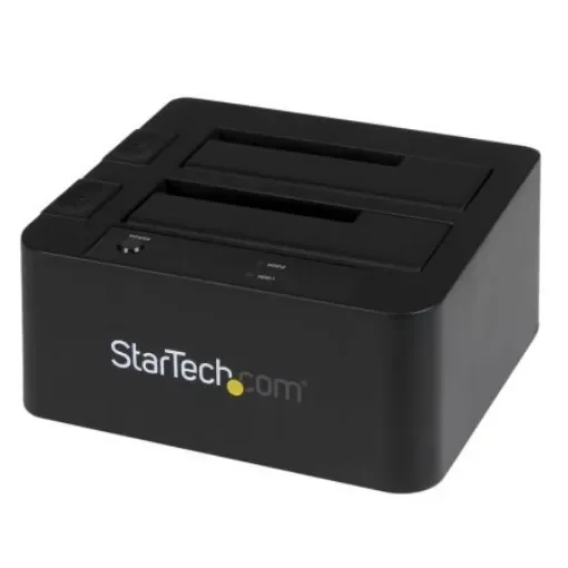 StarTech.com eSATA, USB 3.0 Hard Drive Docking Station for 2 Drives SATA Hard Drive 2.5 x 3.5in - SDOCK2U33EB product image