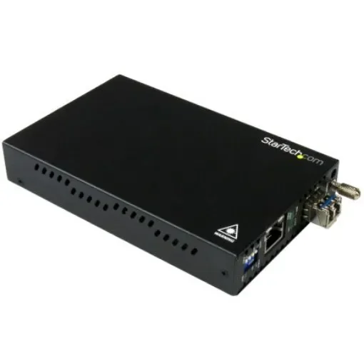 StarTech.com LC, RJ45 Media Converter, Single Mode, 10/100/1000Mbit/s, Half/Full Duplex 10km - ET91000SM10 product image