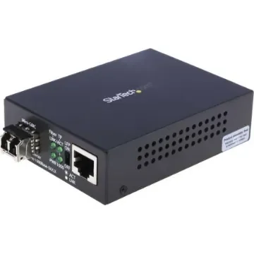 StarTech.com LC, RJ45 Media Converter, Multi Mode, 10/100/1000Mbit/s, Full Duplex 550m - MCM1110MMLC product image