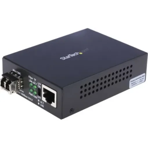StarTech.com LC, RJ45 Media Converter, Multi Mode, 10/100/1000Mbit/s, Full Duplex 550m - MCM1110MMLC product image