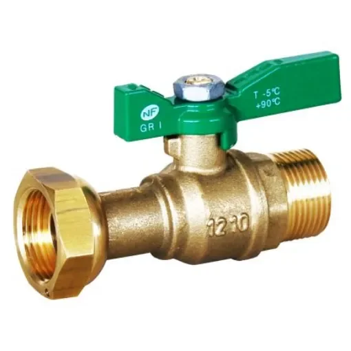 Sferaco Brass 2 Way, Ball Valve, Threaded, BSPP 3/4in, 20bar Operating Pressure - 642055 product image