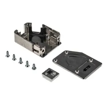 TE Connectivity Zinc Angled D Sub Backshell, 9, 15 Way - 1-2308319-1 product image