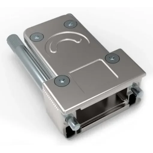 TE Connectivity Die Cast Zinc Angled D Sub Backshell, 9, 15 Way - 1-2308340-6 product image