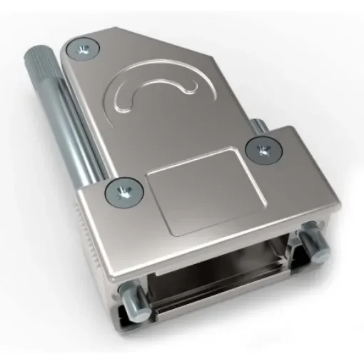 TE Connectivity Die Cast Zinc Angled D Sub Backshell, 9, 15 Way - 2-2308340-2 product image