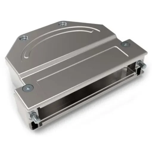 TE Connectivity Die Cast Zinc Angled D Sub Backshell, 37, 62 Way - 1-2308345-1 product image
