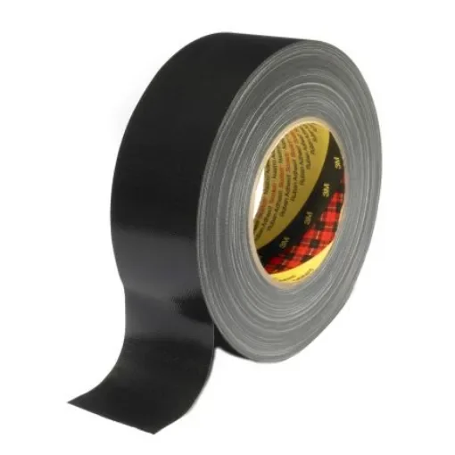 3M Scotch 389 Duct Tape, 50m x 38mm, Black, PE Coated Finish - Y389 black 38MMXM product image