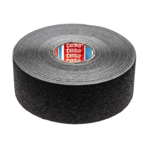 Tesa 60950 Black PVC Film 15m Adhesive Anti-slip Tape, 0.81mm Thickness - 60950-00001-02 product image