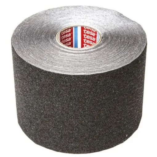 Tesa 60950 Black PVC Film 15m Adhesive Anti-slip Tape, 0.81mm Thickness - 60950-00002-00 product image